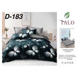 Lenjerie de Pat din Finet cu elastic, 6 Piese, Pat 2 Persoane