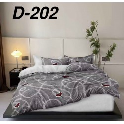 Lenjerie de Pat din Finet cu elastic, 6 Piese, Pat 2 Persoane