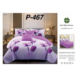 Lenjerie de Pat din Finet, 6 Piese, Pat 2 Persoane