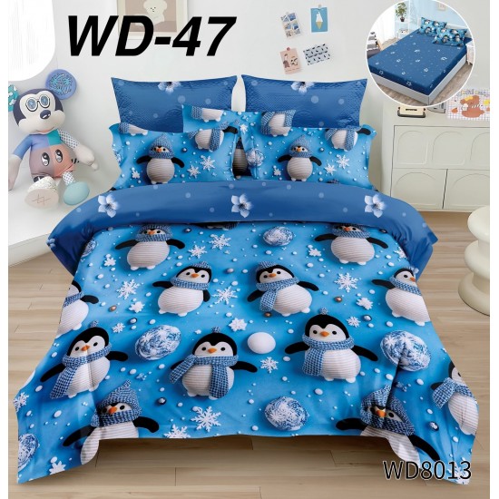 Lenjerie de pat Bumbac Finet 4 piese 2 persona cu elastic imprimare digitala 5d Lenjerie de pat Bumbac Finet 4 piese 2 persona cu elastic imprimare digitala 5d