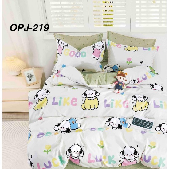 Lenjerii Bumbac Finet 1 persoana, 4 Piese, cearsaf pat clasic Lenjerii bumbac finet 1 persoană 4 piese