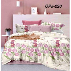 Lenjerii Bumbac Finet 1 persoana, 4 Piese, cearsaf pat clasic