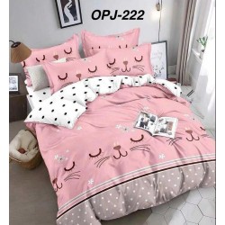 Lenjerii Bumbac Finet 1 persoana, 4 Piese, cearsaf pat clasic