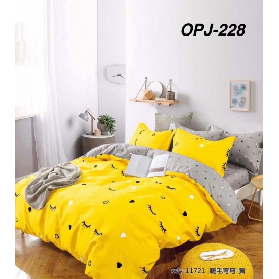 Lenjerii Bumbac Finet 1 persoana, 4 Piese, cearsaf pat clasic Lenjerii bumbac finet 1 persoană 4 piese