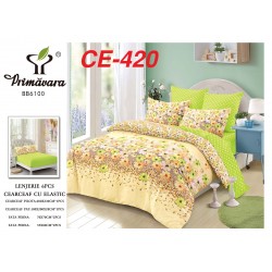 Lenjerie de Pat din Finet cu elastic, 6 Piese, Pat 2 Persoane