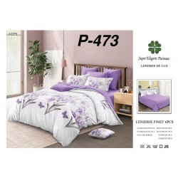 Lenjerie de Pat din Finet, 6 Piese, Pat 2 Persoane