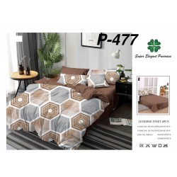 Lenjerie de Pat din Finet, 6 Piese, Pat 2 Persoane