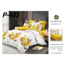 Lenjerie de Pat din Finet, 6 Piese, Pat 2 Persoane