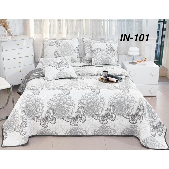 Cuvertura de pat de in – 5 piese Cuverturi IN