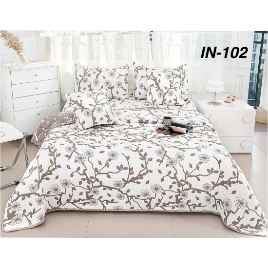 Cuvertura de pat de in – 5 piese Cuverturi IN