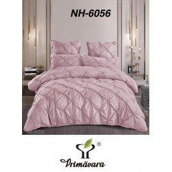 Lenjerie de pat cu pliuri din bumbac finet , 6 Piese, Pat 2 Persoane