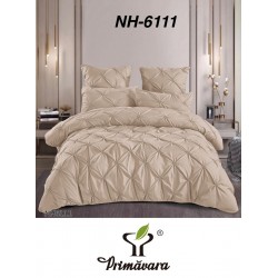 Lenjerie de pat cu pliuri din bumbac finet , 6 Piese, Pat 2 Persoane