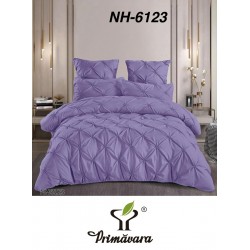 Lenjerie de pat cu pliuri din bumbac finet , 6 Piese, Pat 2 Persoane