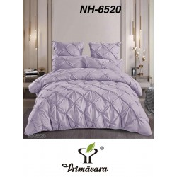 Lenjerie de pat cu pliuri din bumbac finet , 6 Piese, Pat 2 Persoane