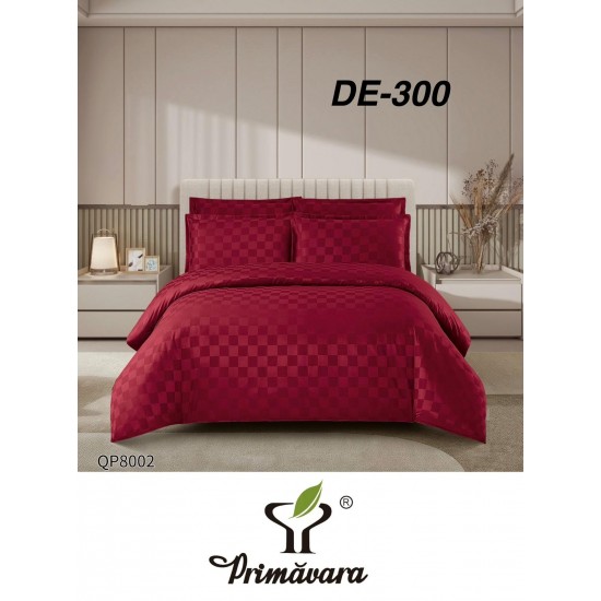 Lenjerie de pat DAMASC cu ELASTIC, 4 piese Lenjerii de Pat Damasc cu Elastic