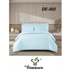 Lenjerie de pat DAMASC cu ELASTIC, 4 piese