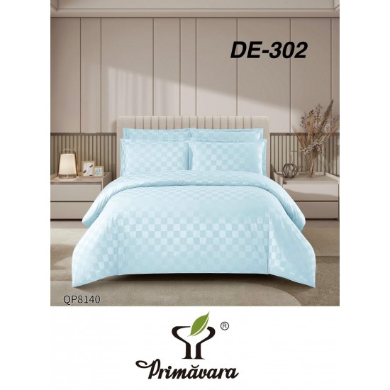 Lenjerie de pat DAMASC cu ELASTIC, 4 piese Lenjerii de Pat Damasc cu Elastic