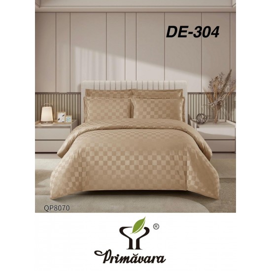 Lenjerie de pat DAMASC cu ELASTIC, 4 piese Lenjerii de Pat Damasc cu Elastic