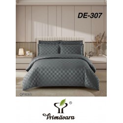 Lenjerie de pat DAMASC cu ELASTIC, 4 piese