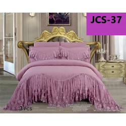 Cuverturi de pat cu volanas si 2 fete perne