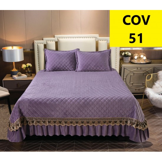 Cuverturi de pat din Catifea + 2 fete perna Cuverturi de pat din Catifea + 2 fete perna