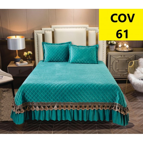 Cuverturi de pat din Catifea + 2 fete perna Cuverturi de pat din Catifea + 2 fete perna