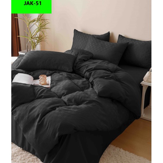 Lenjerie De Pat, 2 Persoane, 6 piese, din Jacquard Lenjerii bumbac finet 2 persoane 6 piese