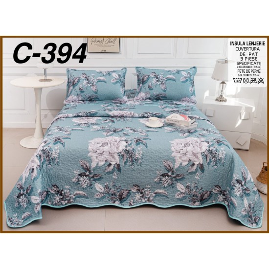 Cuverturi bumbac matlasat + 2 fete perna Cuverturi bumbac matlasat