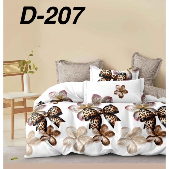 Lenjerie de Pat din Finet cu elastic, 6 Piese, Pat 2 Persoane Lenjerii bumbac finet 2 persoane 6 piese, cearșaf pat cu elastic