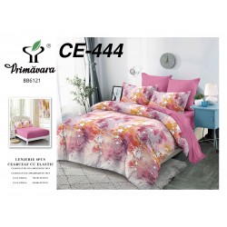 Lenjerie de Pat din Finet cu elastic, 6 Piese, Pat 2 Persoane