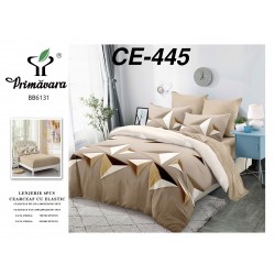 Lenjerie de Pat din Finet cu elastic, 6 Piese, Pat 2 Persoane