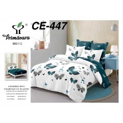 Lenjerie de Pat din Finet cu elastic, 6 Piese, Pat 2 Persoane