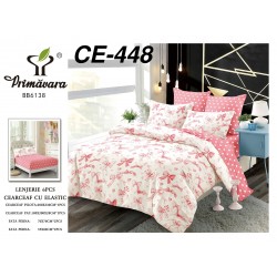 Lenjerie de Pat din Finet cu elastic, 6 Piese, Pat 2 Persoane