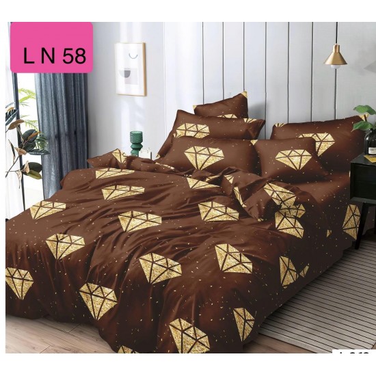 Lenjerie de Pat din Finet, 6 Piese, Pat 2 Persoane Lenjerii bumbac finet 2 persoane 6 piese