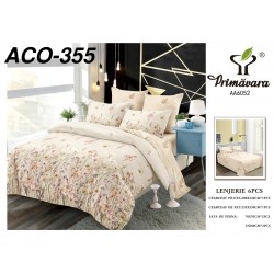 Lenjerie de Pat din Finet, 6 Piese, Pat 2 Persoane