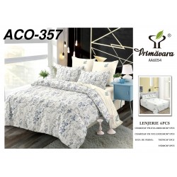 Lenjerie de Pat din Finet, 6 Piese, Pat 2 Persoane
