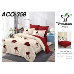 Lenjerie de Pat din Finet, 6 Piese, Pat 2 Persoane