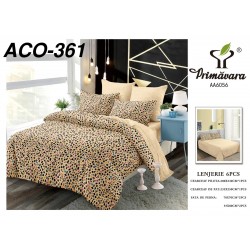 Lenjerie de Pat din Finet, 6 Piese, Pat 2 Persoane