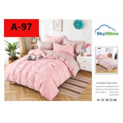 Lenjerie de Pat din Finet, 6 Piese, Pat 2 Persoane