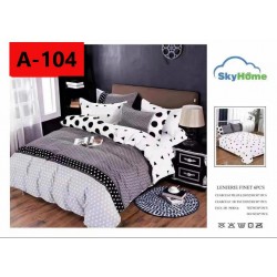 Lenjerie de Pat din Finet, 6 Piese, Pat 2 Persoane
