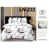 Lenjerie de Pat din Finet, 6 Piese, Pat 2 Persoane