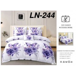 Lenjerie de Pat din Finet, 6 Piese, Pat 2 Persoane
