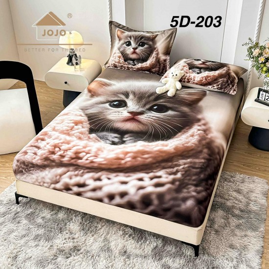 Husa de Pat cu 2 Fete de Perne din bumbac finet Huse 160 x 200 cm