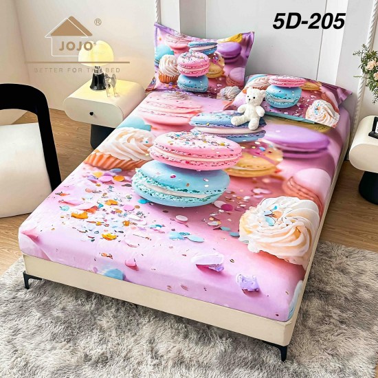 Husa de Pat cu 2 Fete de Perne din bumbac finet Huse 160 x 200 cm