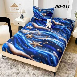 Husa de Pat cu 2 Fete de Perne din bumbac finet