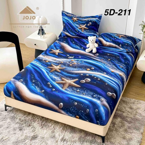 Husa de Pat cu 2 Fete de Perne din bumbac finet Huse 160 x 200 cm
