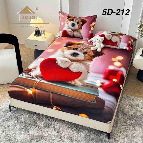 Husa de Pat cu 2 Fete de Perne din bumbac finet Huse 160 x 200 cm