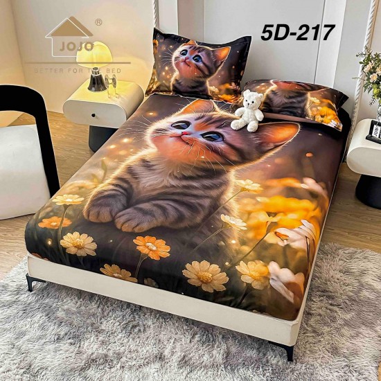 Husa de Pat cu 2 Fete de Perne din bumbac finet Huse 160 x 200 cm