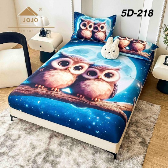 Husa de Pat cu 2 Fete de Perne din bumbac finet Huse 160 x 200 cm