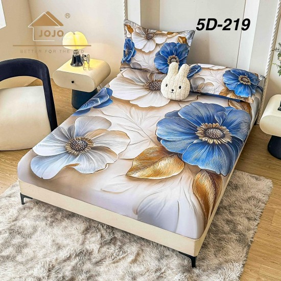 Husa de Pat cu 2 Fete de Perne din bumbac finet Huse 160 x 200 cm